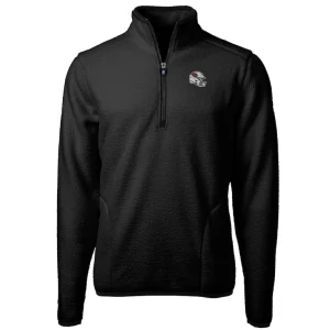 Arizona cardinals cutter buck helmet cascade eco sherpa fleece quarter zip pullover jacket Black M