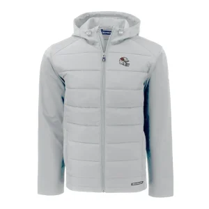 Arizona cardinals cutter buck helmet evoke hybrid eco softshell recycled full zip hoodie jacket Gray M