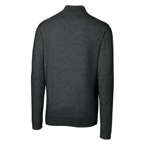 Arizona cardinals cutter buck helmet lakemont tri blend quarter zip pullover sweater Charcoal L