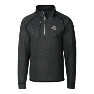 Arizona cardinals cutter buck helmet mainsail sweater knit half zip pullover jacket Charcoal M