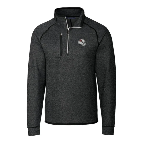 Arizona cardinals cutter buck helmet mainsail sweater knit half zip pullover jacket Charcoal M