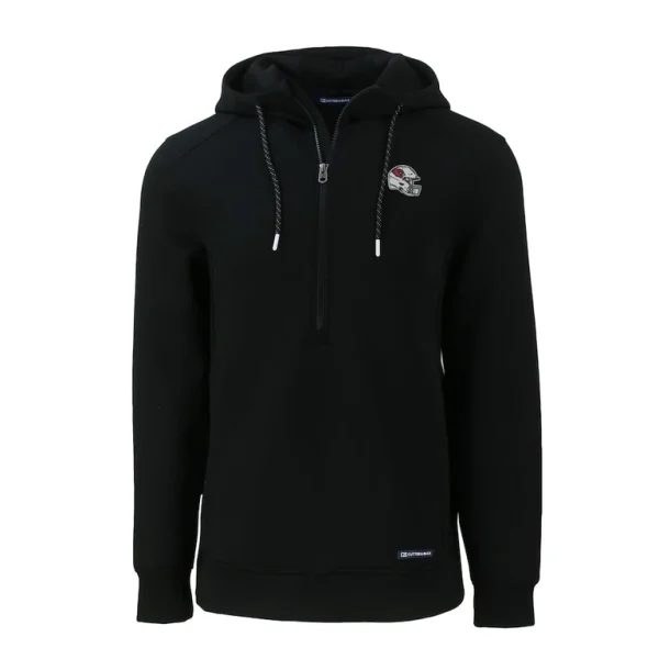 Arizona cardinals cutter buck helmet roam eco half zip recycled pullover hoodie Black M