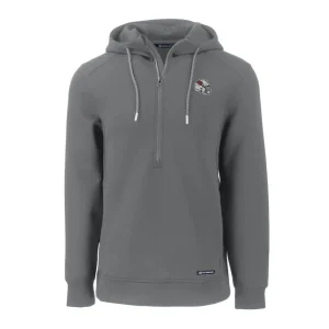 Arizona cardinals cutter buck helmet roam eco half zip recycled pullover hoodie Gray M