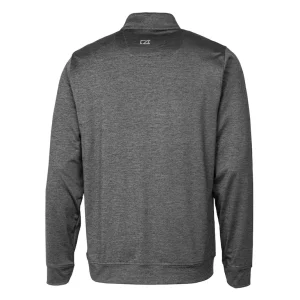 Arizona cardinals cutter buck helmet stealth heathered quarter zip pullover top Gray L