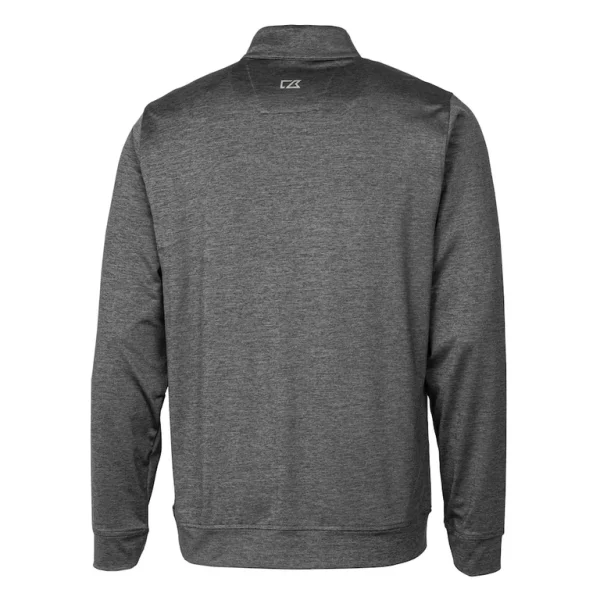 Arizona cardinals cutter buck helmet stealth heathered quarter zip pullover top Gray L