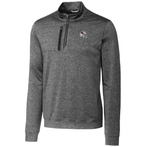 Arizona cardinals cutter buck helmet stealth heathered quarter zip pullover top Gray M