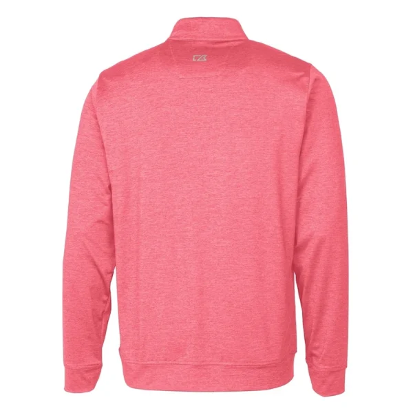 Arizona cardinals cutter buck helmet stealth heathered quarter zip pullover top Red L