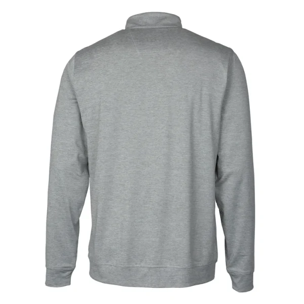 Arizona cardinals cutter buck helmet stealth heathered quarter zip pullover top Silver L