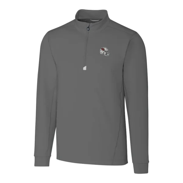 Arizona cardinals cutter buck helmet traverse stretch quarter zip pullover top Gray M
