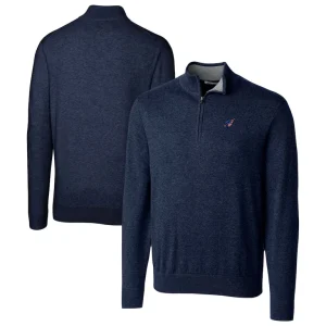 Arizona cardinals cutter buck lakemont quarter zip pullover sweater Navy