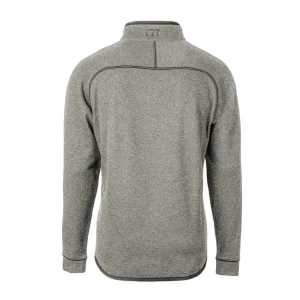 Arizona cardinals cutter buck mainsail sweater knit big tall half zip pullover jacket Heather gray 3XB