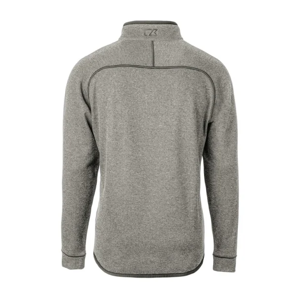 Arizona cardinals cutter buck mainsail sweater knit big tall half zip pullover jacket Heather gray 3XB