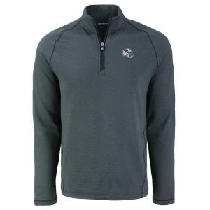 Arizona cardinals cutter buck peshastin eco fleece tri blend raglan recycled quarter zip jacket Heather black M