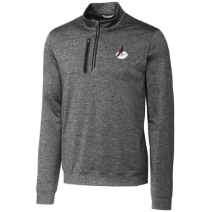 Arizona cardinals cutter buck stealth heathered big tall throwback logo quarter zip pullover top steel Cardinal 2XB