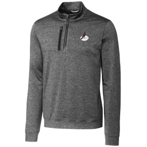 Arizona cardinals cutter buck stealth heathered throwback logo quarter zip pullover top steel Cardinal M