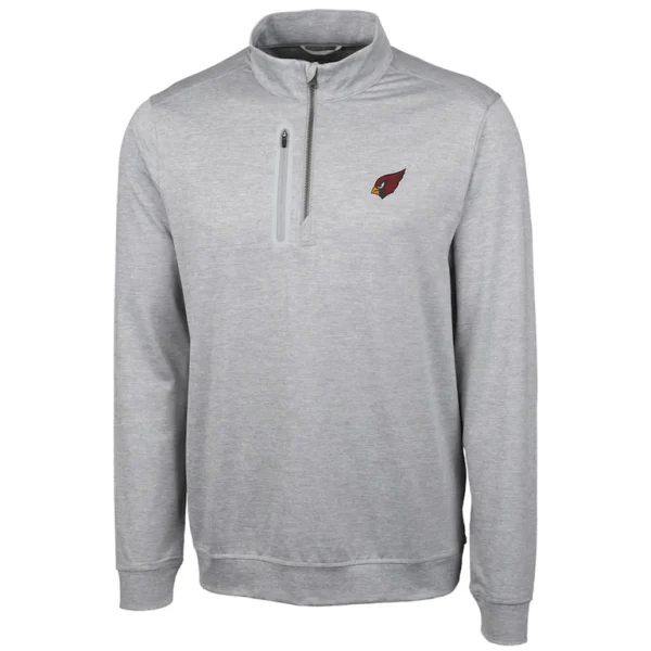 Arizona cardinals cutter buck stealth quarter zip jacket Cream