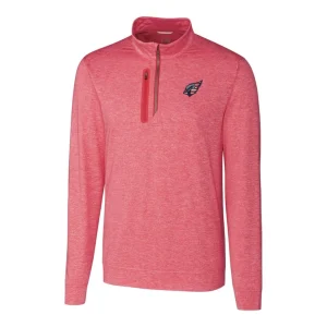 Arizona cardinals cutter buck stealth quarter zip pullover top Heathered cardinal M