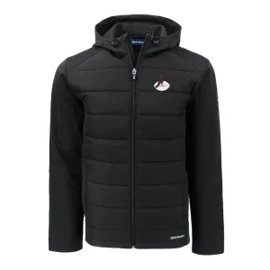 Arizona cardinals cutter buck throwback big tall evoke hybrid eco softshell recycled full zip jacket Black 2XB