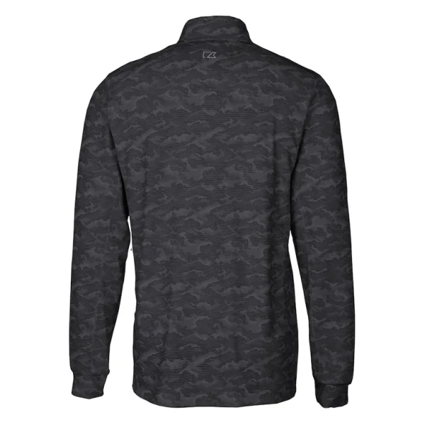 Arizona cardinals cutter buck throwback logo big tall traverse camo print stretch quarter zip pullover top Black 3XB