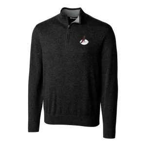 Arizona cardinals cutter buck throwback logo lakemont tri blend big tall quarter zip pullover sweater Black 2XB