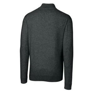 Arizona cardinals cutter buck throwback logo lakemont tri blend quarter zip pullover sweater Heather charcoal L