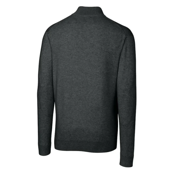 Arizona cardinals cutter buck throwback logo lakemont tri blend quarter zip pullover sweater Heather charcoal L