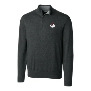Arizona cardinals cutter buck throwback logo lakemont tri blend quarter zip pullover sweater Heather charcoal M