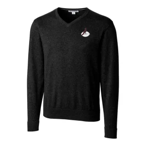 Arizona cardinals cutter buck throwback logo lakemont tri blend v neck pullover sweater Black M