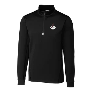 Arizona cardinals cutter buck throwback logo traverse stretch quarter zip big tall pullover top Black 2XB
