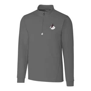 Arizona cardinals cutter buck throwback logo traverse stretch quarter zip big tall pullover top steel Cardinal 2XB