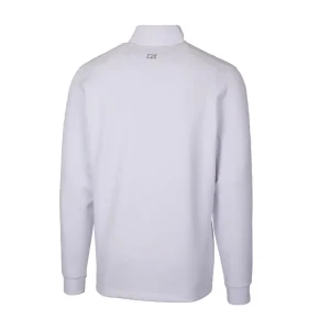 Arizona cardinals cutter buck throwback logo traverse stretch quarter zip pullover top White L