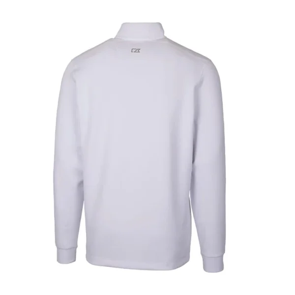 Arizona cardinals cutter buck throwback logo traverse stretch quarter zip pullover top White L