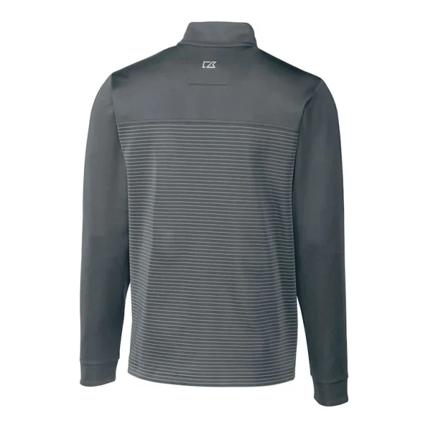 Arizona cardinals cutter buck throwback logo traverse stripe stretch quarter zip pullover top steel Cardinal L