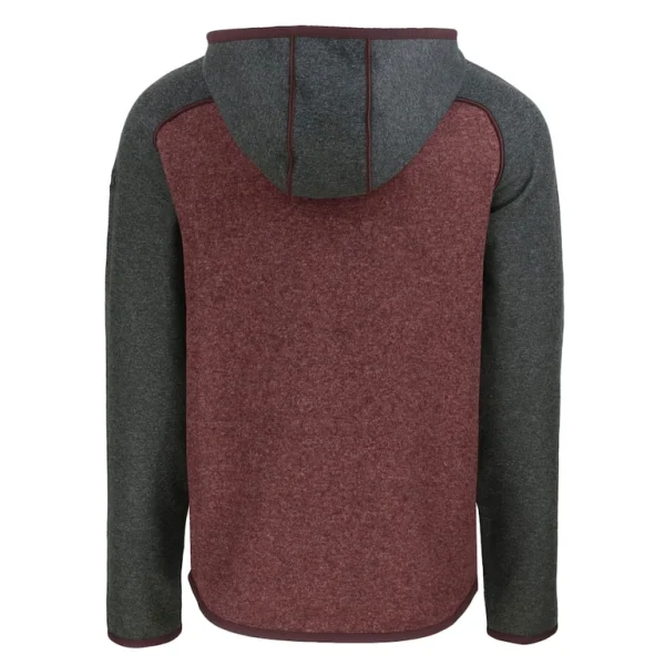 Arizona cardinals cutter buck throwback mainsail sweater knit full zip hoodie Heather maroonheather charcoal L