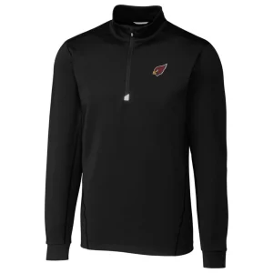 Arizona cardinals cutter buck traverse quarter zip pullover jacket Black