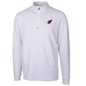 Arizona cardinals cutter buck traverse quarter zip pullover jacket White