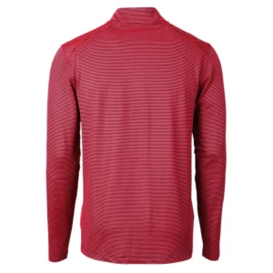 Arizona cardinals cutter buck virtue eco pique micro stripe recycled quarter zip pullover top Rednavy L
