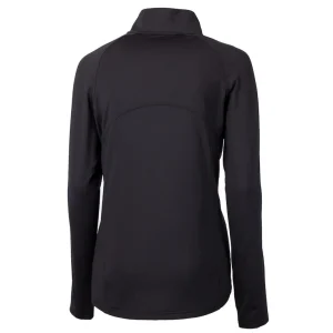 Arizona cardinals cutter buck womens adapt eco knit stretch recycled half zip pullover top Black M