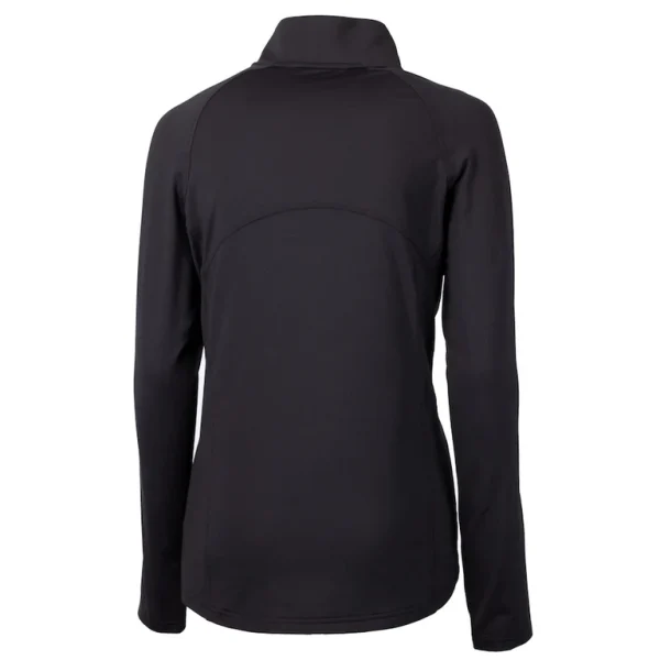 Arizona cardinals cutter buck womens adapt eco knit stretch recycled half zip pullover top Black M