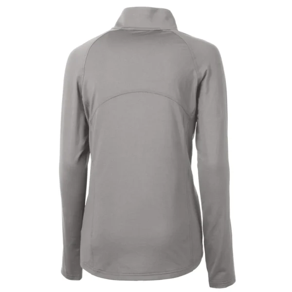 Arizona cardinals cutter buck womens adapt eco knit stretch recycled half zip pullover top Gray M
