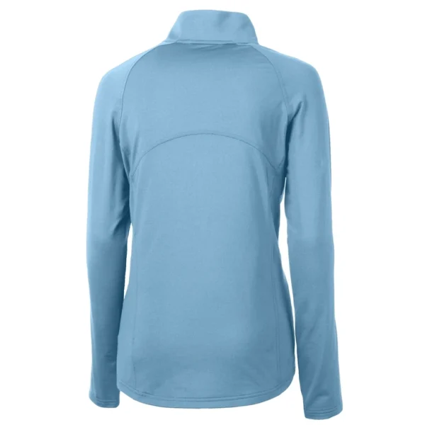 Arizona cardinals cutter buck womens adapt eco knit stretch recycled half zip top Powder blue M