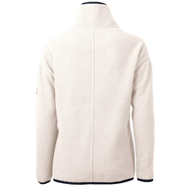 Arizona cardinals cutter buck womens americana cascade eco sherpa fleece half zip pullover jacket Cream M