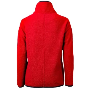 Arizona cardinals cutter buck womens americana cascade eco sherpa fleece half zip pullover jacket Red M