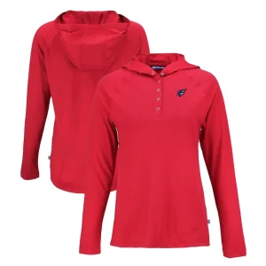 Arizona cardinals cutter buck womens americana coastline epic comfort eco recycled raglan pullover hoodie Red