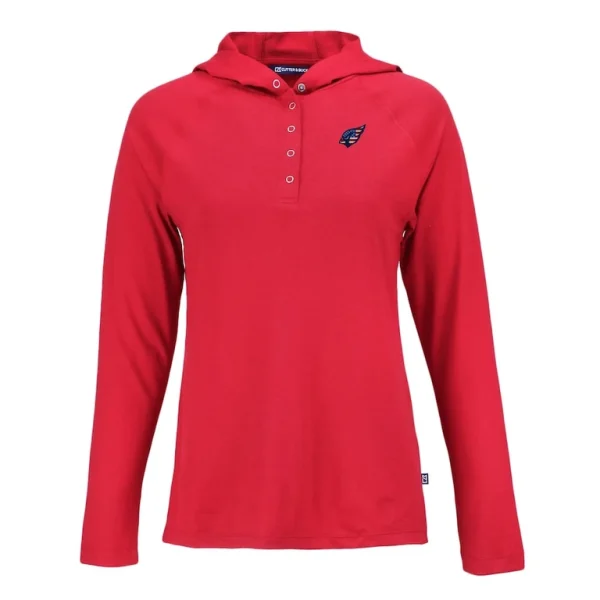 Arizona cardinals cutter buck womens americana coastline epic comfort eco recycled raglan pullover hoodie Red S