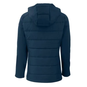 Arizona cardinals cutter buck womens americana evoke hybrid eco softshell recycled full zip hooded jacket Navy M