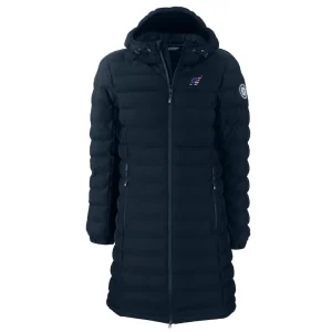 Arizona cardinals cutter buck womens americana mission ridge repreve eco insulated full zip puffer jacket Navy S