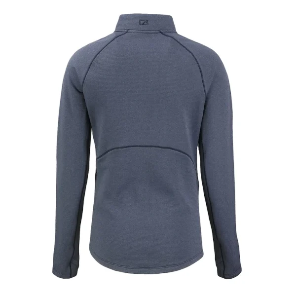 Arizona cardinals cutter buck womens americana peshastin eco fleece recycled tri blend raglan half zip jacket Heather navy M