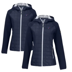 Arizona cardinals cutter buck womens americana rainier primaloft eco full zip hybrid jacket Navy