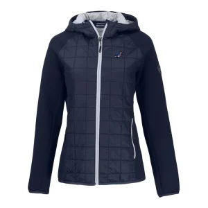 Arizona cardinals cutter buck womens americana rainier primaloft eco full zip hybrid jacket Navy S